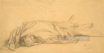 El César muerto 1859 Orientalismo árabe griego Jean Leon Gerome Pinturas al óleo